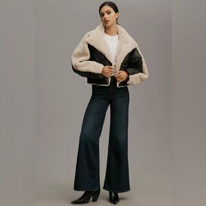 LAMARQUE Sharon mixed media down puffer jacket